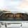 Three Majestic Bay Horses Peering from Rustic Wooden Stable - Horse Lover Farmhouse Decor Gift Car Sunshade - 5