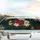 Tropical Hibiscus Lilies Exotic Flowers Botanical Leaves - Car Decor Gift Car Sunshade - 5