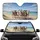 Joyful Greyhound Dogs Sandy Beach Ocean - Dog Lover Coastal Living Gift Car Sunshade - 1