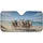 Joyful Greyhound Dogs Sandy Beach Ocean - Dog Lover Coastal Living Gift Car Sunshade - 3