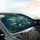 Tropical Palm Philodendron Leaves Jungle Depths - Nature Lover Gift Car Sunshade - 6