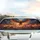 Phoenix Fiery Wings Smoke Burning Cityscape - Fantasy Enthusiast Mythology Gift Car Sunshade - 5