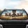 Energetic Schnauzer Dogs Charging Landscape - Adventure Dog Lover Gift Car Sunshade - 4