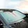 Wisteria Cherry Blossom Petals Floral Cascade - Everyday Vehicle Decor Car Sunshade - 6