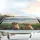 Smiling Golden Retrievers Country Road Trip Adventure Freedom Gift Car Sunshade - 5