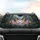 Two Symmetric Leopard Lacewing Butterflies Cherry Blossom Garden - Wildlife Lover Gift Car Sunshade - 4