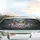 Two Symmetric Leopard Lacewing Butterflies Cherry Blossom Garden - Wildlife Lover Gift Car Sunshade - 5