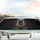 German Shepherd Dog Alert Mid-Action Stance with Energy Streaks - Everyday Dog Lover Gift Car Sunshade - 5