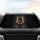 German Shepherd Dog Alert Mid-Action Stance with Energy Streaks - Everyday Dog Lover Gift Car Sunshade - 4