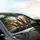 Joyful French Bulldogs Road Trip Adventure - Dog Lover Travel Essentials Car Sunshade - 6