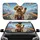 Labradoodle Dog Sunglasses Flame Steering Wheel - Car Lover Gift Car Sunshade - 1