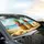 Jovial Pineapples Tropical Beach Starfish Seashells - Summer Beach Trip Car Sunshade - 6