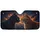 Black Ginger Cats Touching Noses Cosmic Sky - Feline Space Lover Gift Car Sunshade - 3