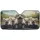 Driving Fluffy Dogs Road Trip Adventure - Dog Lover Car Accessory Gift Car Sunshade - 3