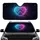 Glowing Celestial Nebula Heart Paw Print - Pet Lover Car Decor Gift Car Sunshade - 1