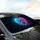 Glowing Celestial Nebula Heart Paw Print - Pet Lover Car Decor Gift Car Sunshade - 6