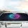 Glowing Celestial Nebula Heart Paw Print - Pet Lover Car Decor Gift Car Sunshade - 5