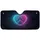 Glowing Celestial Nebula Heart Paw Print - Pet Lover Car Decor Gift Car Sunshade - 3