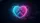 Glowing Celestial Nebula Heart Paw Print - Pet Lover Car Decor Gift Car Sunshade - 7