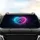 Glowing Celestial Nebula Heart Paw Print - Pet Lover Car Decor Gift Car Sunshade - 4