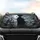 Grim Reaper Graveyard Crows Full Moon - Gothic Lover Gift Car Sunshade - 4