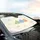 Friendly Cloud Faces Sky - Travel Essentials Gift for Kids Car Sunshade - 6