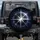 Silver Compass Starburst Celestial Journey - Adventure Vehicle Decor for Explorer Spare Tire Cover - 1