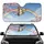 Cream Butterfly Pink Cherry Blossom Arching Rainbow Sky Car Sunshade - 1