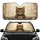 Tabby Cat Curious Golden Eyes Peeking Ledge - Car Decor Gift for Cat Lover Car Sunshade - 1