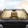 Tabby Cat Curious Golden Eyes Peeking Ledge - Car Decor Gift for Cat Lover Car Sunshade - 4