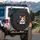 Calico Cat Curious Innocent Eyes Jagged Opening Torn Edges - Everyday Cat Lover Gift Spare Tire Cover - 3