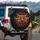 Rich Brown Expressive Highland Cow Trio - Farmhouse Decor Gift for Cow Lover Spare Tire Cover - 3