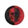 High Contrast Realistic Split Skull Crimson Black Grunge Dark Fantasy Car Decor Spare Tire Cover - 4