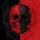 High Contrast Realistic Split Skull Crimson Black Grunge Dark Fantasy Car Decor Spare Tire Cover - 6