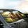 Goldendoodle Labradoodle Dogs Rolling Hills Landscape - Dog Lover Gift Car Sunshade - 6