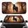 Majestic Black Horse Autumn Forest - Wildlife Lover Gift Car Sunshade - 1
