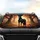 Majestic Black Horse Autumn Forest - Wildlife Lover Gift Car Sunshade - 4