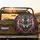Monochrome Tiger Face Glowing Eyes Crimson Lightning Crackling Energy Wildlife Lover Gift Spare Tire Cover - 2