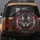 Monochrome Tiger Face Glowing Eyes Crimson Lightning Crackling Energy Wildlife Lover Gift Spare Tire Cover - 5