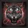 Monochrome Tiger Face Glowing Eyes Crimson Lightning Crackling Energy Wildlife Lover Gift Spare Tire Cover - 6