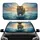 Powerful Bengal Tiger Blue Eyes Turbulent Water Golden Sky - Wildlife Lover Gift Car Sunshade - 1