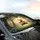 Teddy Bear Wooden Swing Butterflies Wildflowers Enchanted Forest - Nature Lover Gift Car Sunshade - 6