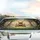 Teddy Bear Wooden Swing Butterflies Wildflowers Enchanted Forest - Nature Lover Gift Car Sunshade - 5