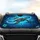 Sea Turtles Shark Hibiscus Ocean - Wildlife Lover Underwater Scene Gift Car Sunshade - 4