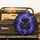 Black Panther Piercing Neon Purple Eyes Purple Smoke Cosmic Nebulae - Fantasy Lover Wildlife Gift Spare Tire Cover - 2