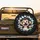 Mischievous Grinning Monkey Tearing Cracked Surface from Dark Void Car Decor Gift Spare Tire Cover - 2