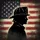 Firefighter Profile American Flag Distressed Patriotic First Responder Gift Spare Tire Cover - 6
