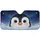 Penguin Face Expressive Black Eyes Orange Beak Snow Arctic Night - Winter Decor Gift Car Sunshade - 3