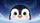 Penguin Face Expressive Black Eyes Orange Beak Snow Arctic Night - Winter Decor Gift Car Sunshade - 7