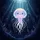 Smiling Cartoon Jellyfish Star Sparkle Deep Sea - Ocean Lover Gift Spare Tire Cover - 6